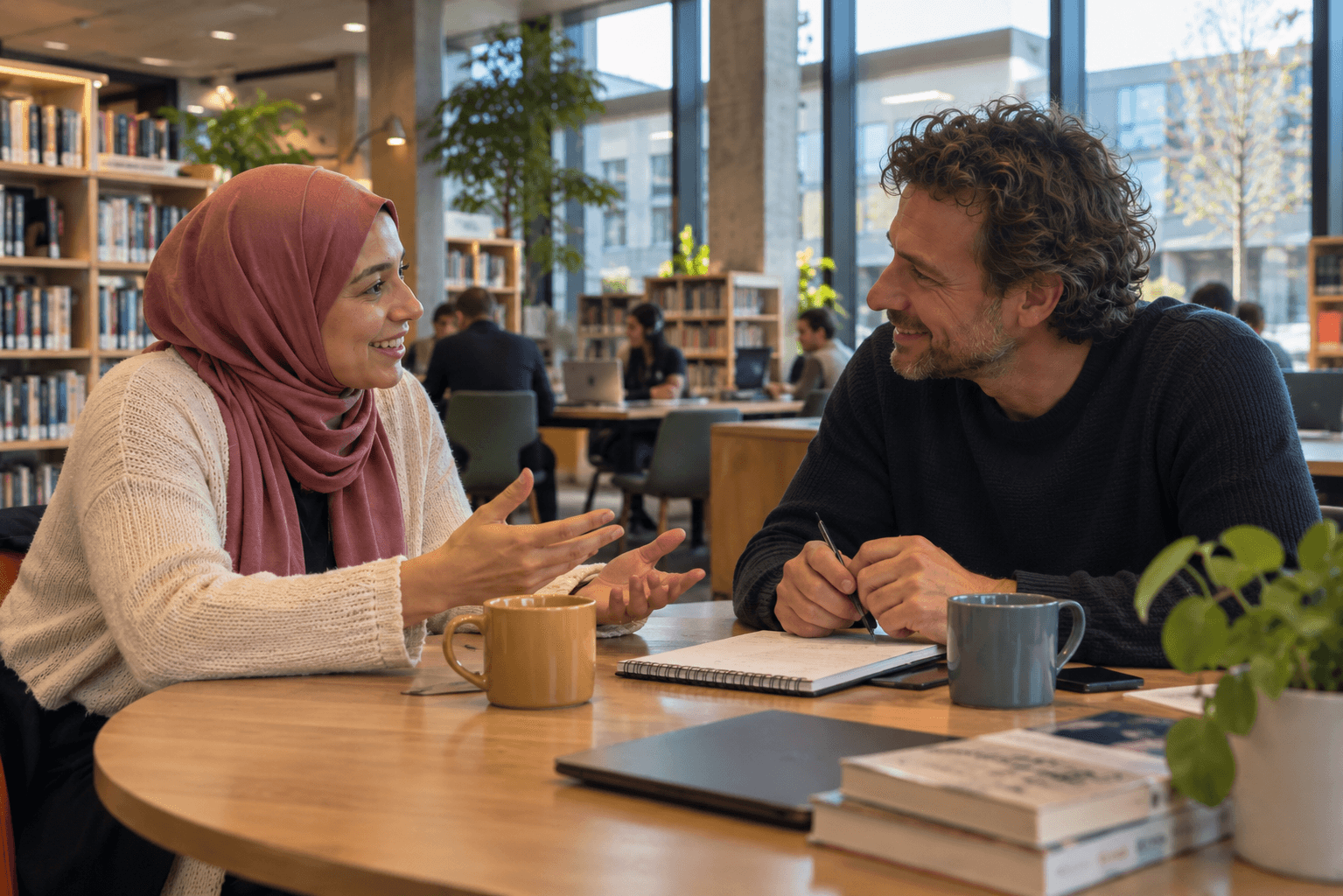 Decoratief patroon in de huisstijl bij Taalmaatje